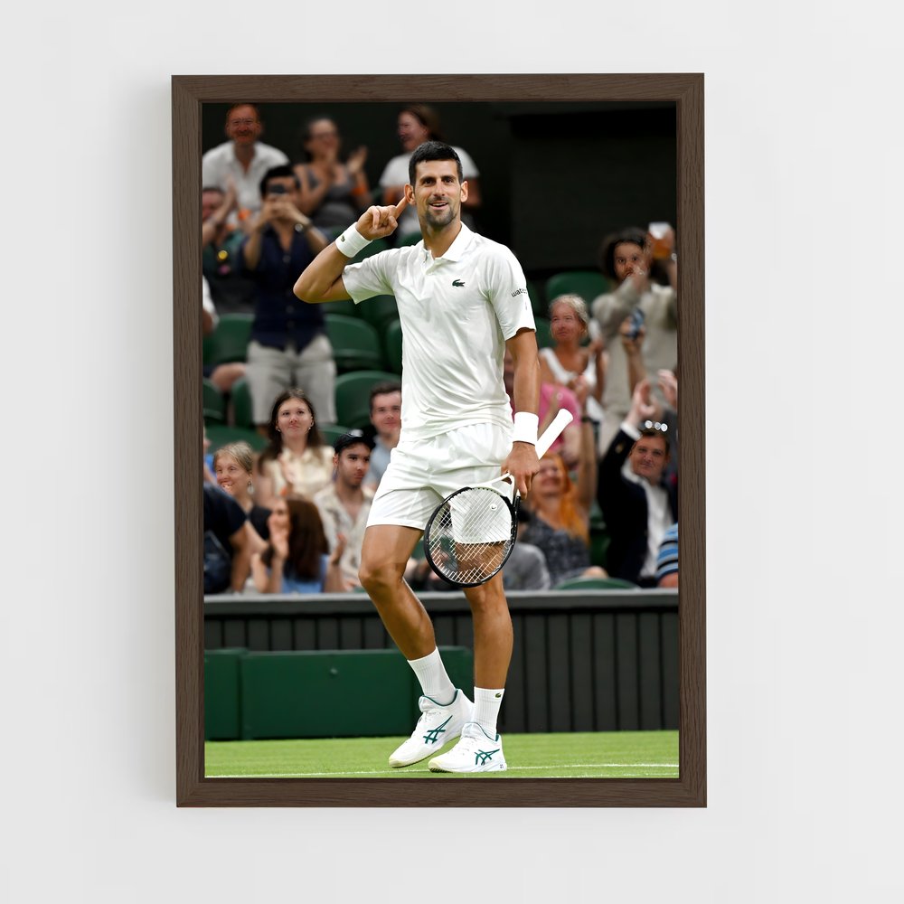 ap-novak djokovic-5 cadre Bois foncé
