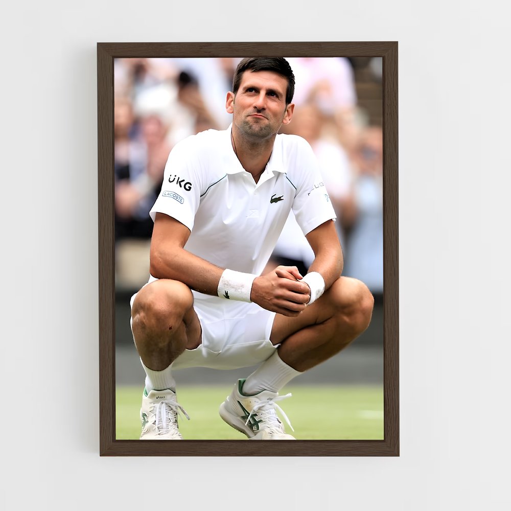 ap-novak djokovic-6 cadre Bois foncé