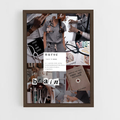 ap-nurse-10 cadre Bois foncé