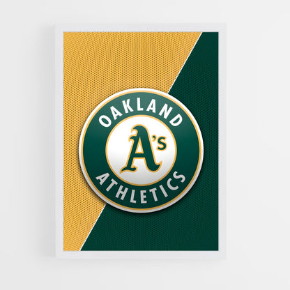 ap-oakland athletics-1 cadre Blanc
