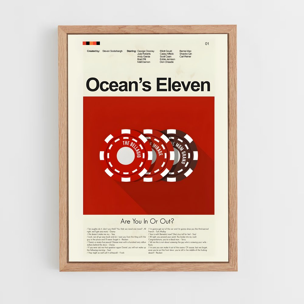 ap-oceans eleven-8 cadre Bois clair