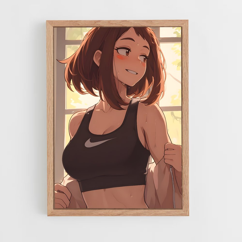ap-ochaco uraraka-2 cadre Bois clair