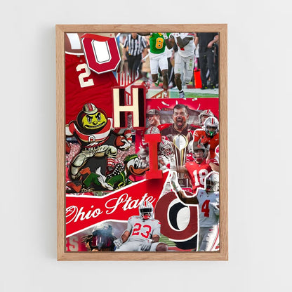 ap-ohio state buckeyes-1 cadre Bois clair