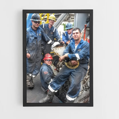 ap-oil rig worker-1 cadre Noir