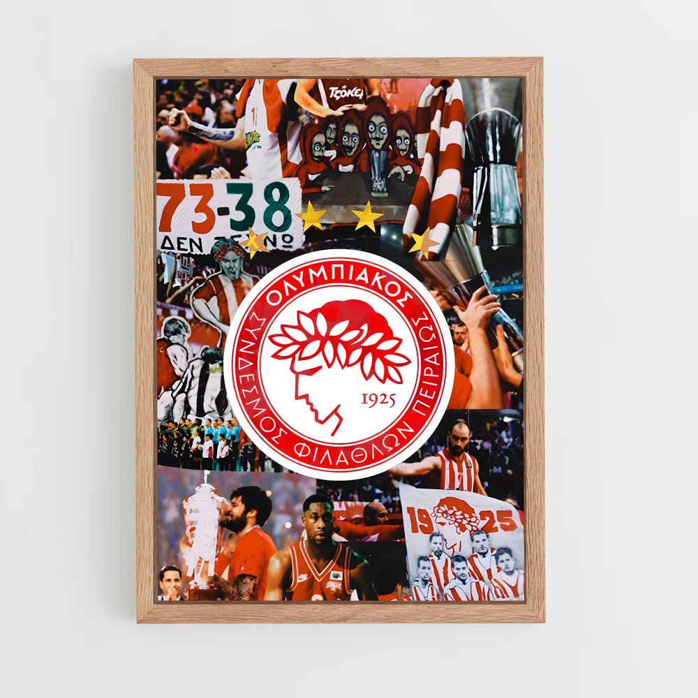 ap-olympiacos fc-7 cadre Bois clair
