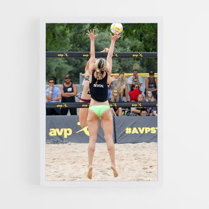 ap-olympic beach volleyball tournament-9 cadre Blanc