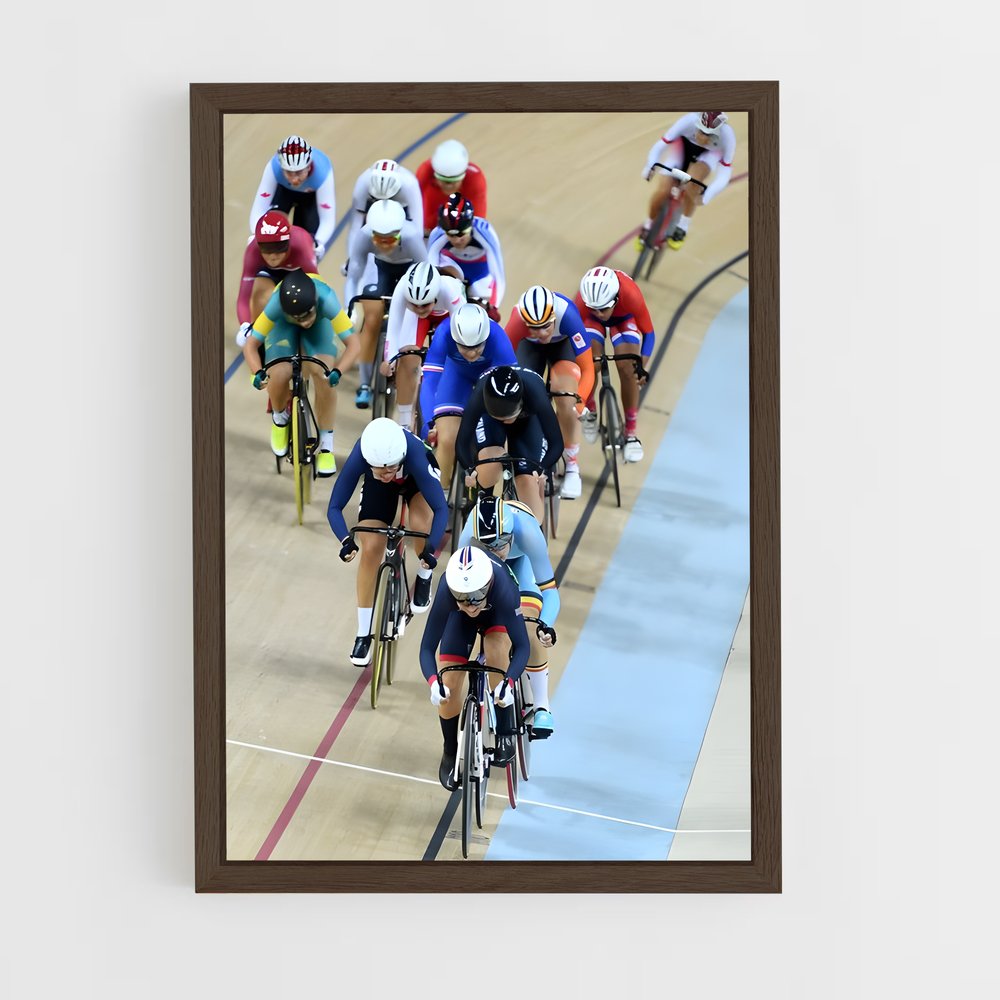ap-olympic cycling tournament-1 cadre Bois foncé