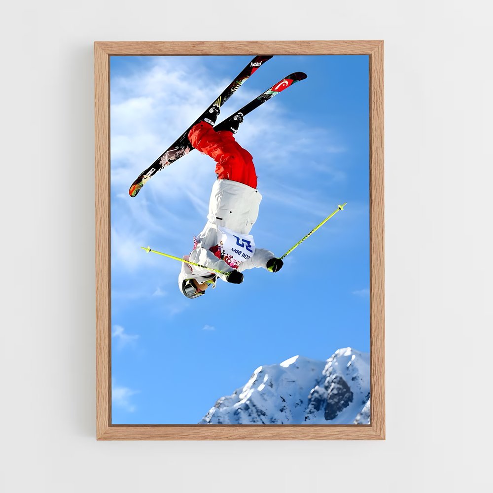 ap-olympics alpine skiing-6 cadre Bois clair