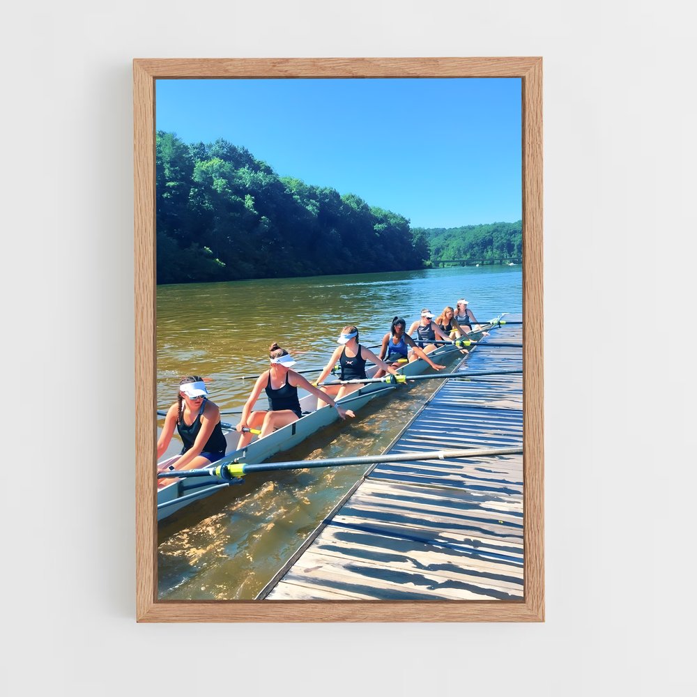 ap-olympics rowing-2 cadre Bois clair