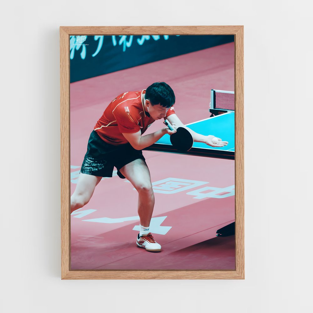 ap-olympics table tennis-3 cadre Bois clair