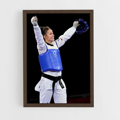 ap-olympics taekwondo-2 cadre Bois foncé