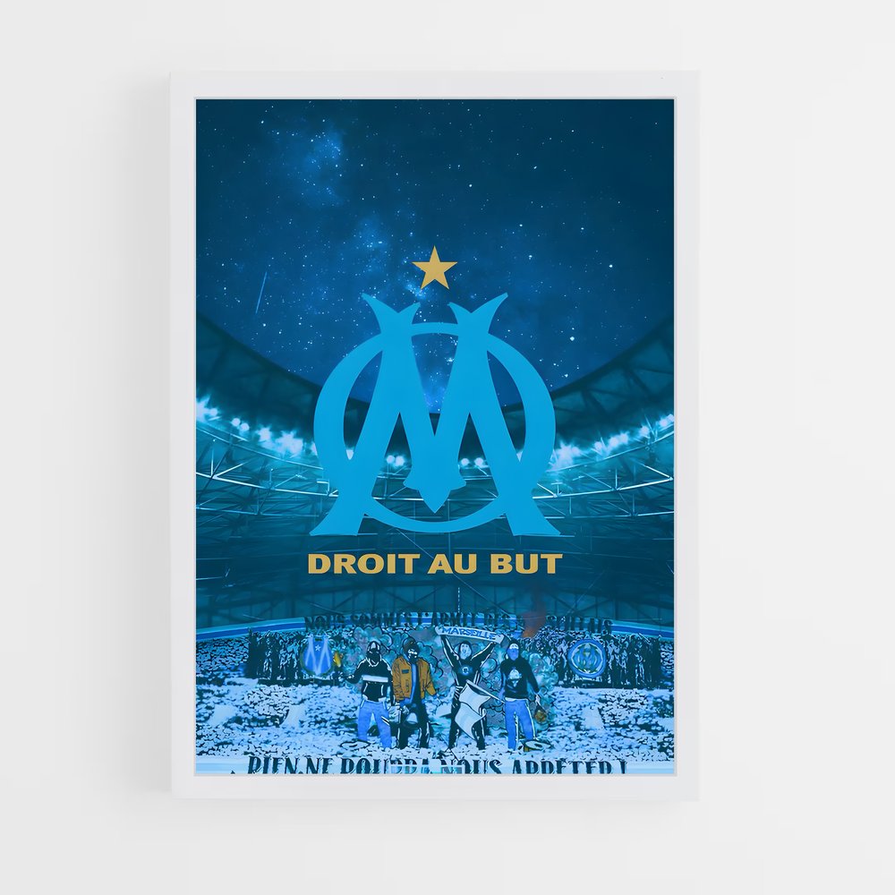 ap-olympique de marseille-4 cadre Blanc