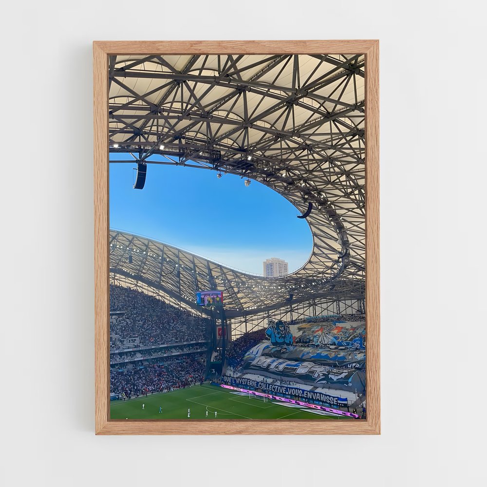 ap-olympique de marseille-8 cadre Bois clair