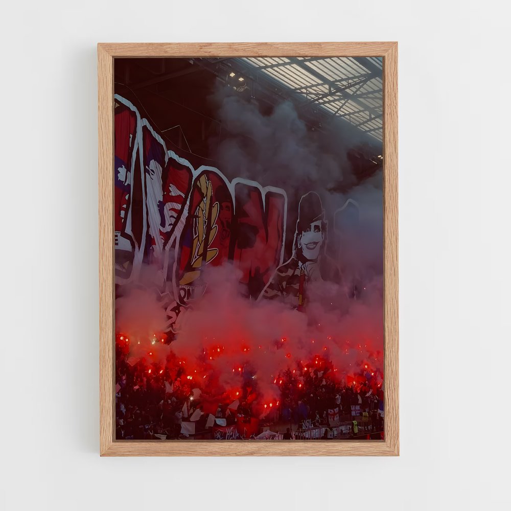 ap-olympique lyonnais-7 cadre Bois clair