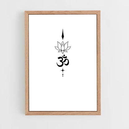 ap-om symbol-1 cadre Bois clair