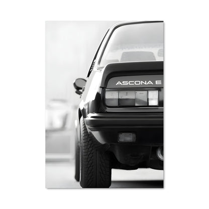 Poster Noir et Blanc Opel