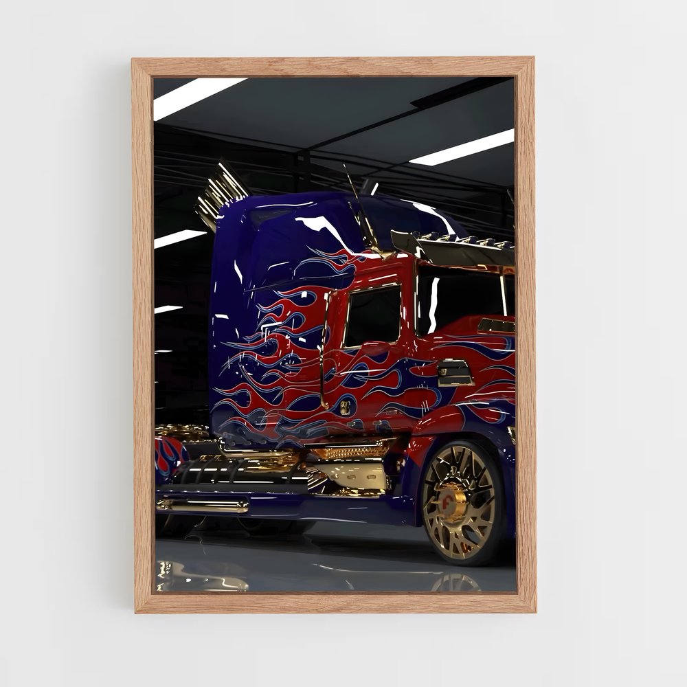 ap-optimus prime truck-1 cadre Bois clair