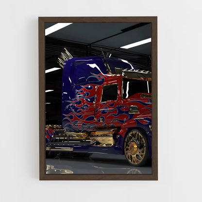 ap-optimus prime truck-1 cadre Bois foncé