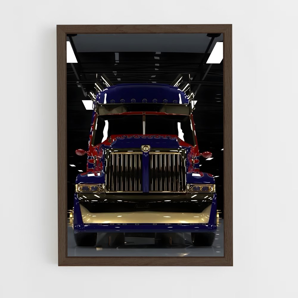 ap-optimus prime truck-2 cadre Bois foncé