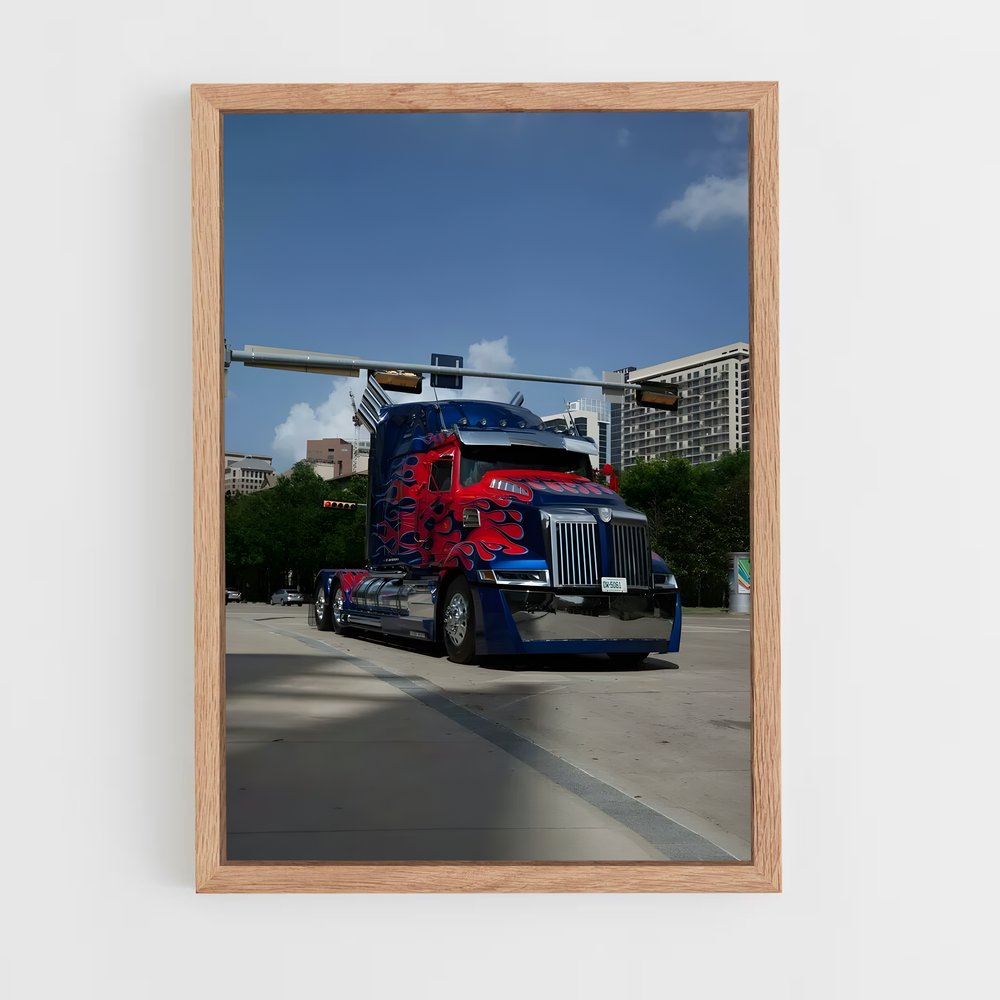 ap-optimus prime truck-3 cadre Bois clair