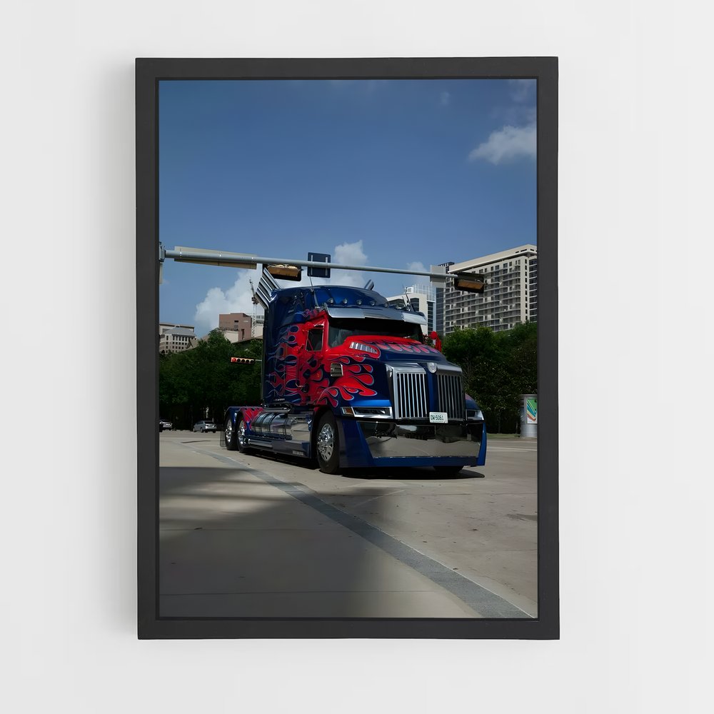 ap-optimus prime truck-3 cadre Noir