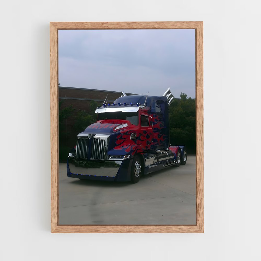 ap-optimus prime truck-5 cadre Bois clair