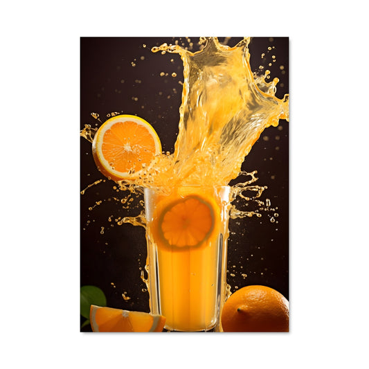 Poster Splash d'Agrumes
