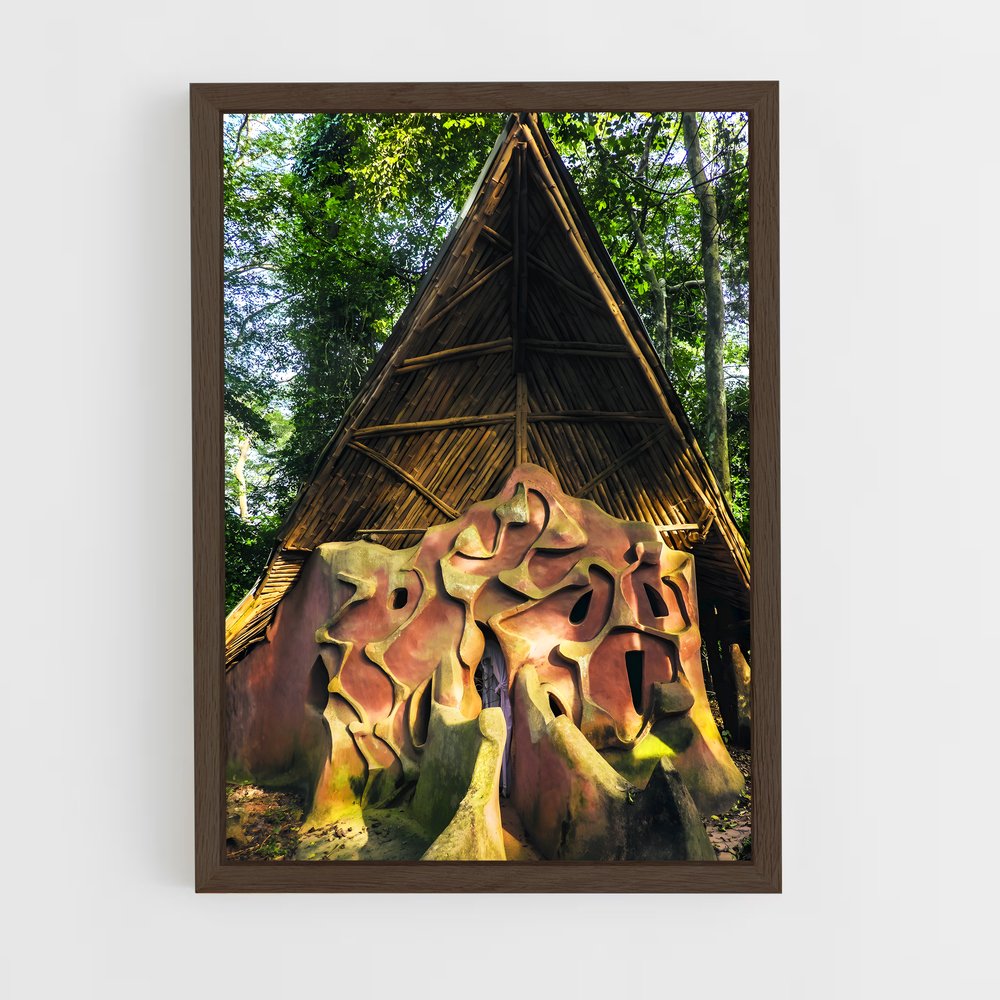 ap-osun osogbo sacred grove-1 cadre Bois foncé