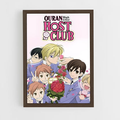 ap-ouran high school host club-1 cadre Bois foncé