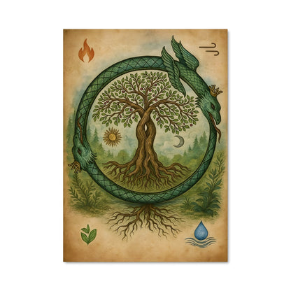 Poster Serpents et Arbres
