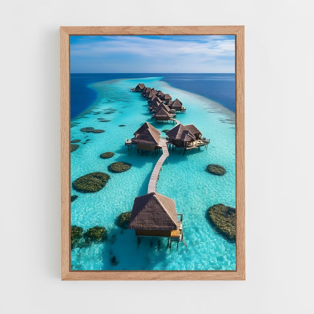 ap-overwater bungalows-3 cadre Bois clair