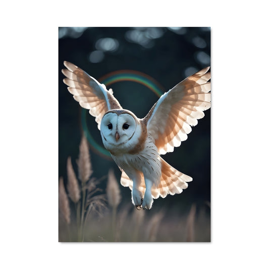 Poster Chouette Éthérée