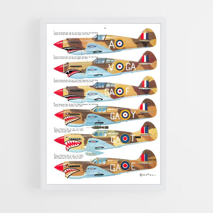 ap-p-40 warhawk-4 cadre Blanc