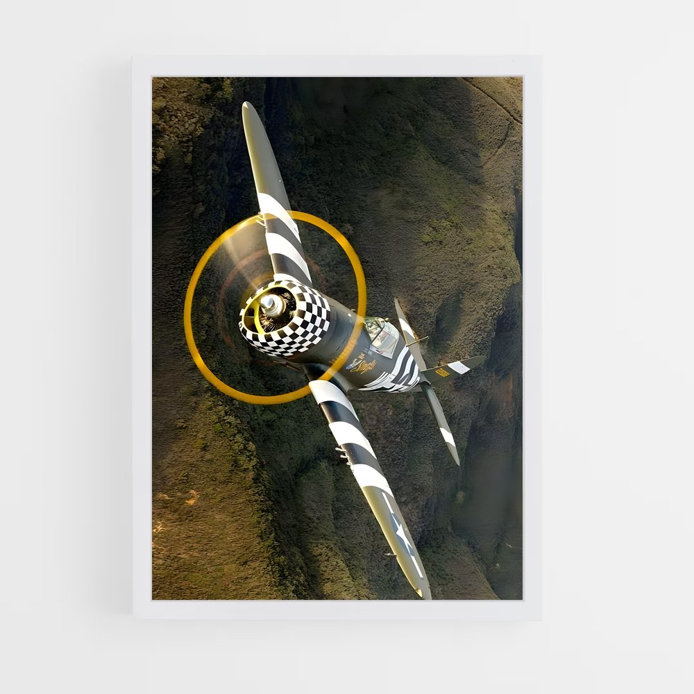 ap-p-47 thunderbolt-1 cadre Blanc