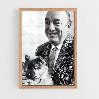 ap-pablo neruda-2 cadre Bois clair