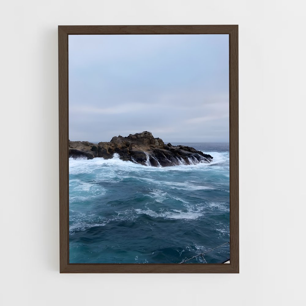 ap-pacific ocean-1 cadre Bois foncé