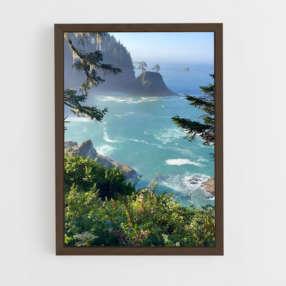 ap-pacific ocean-10 cadre Bois foncé