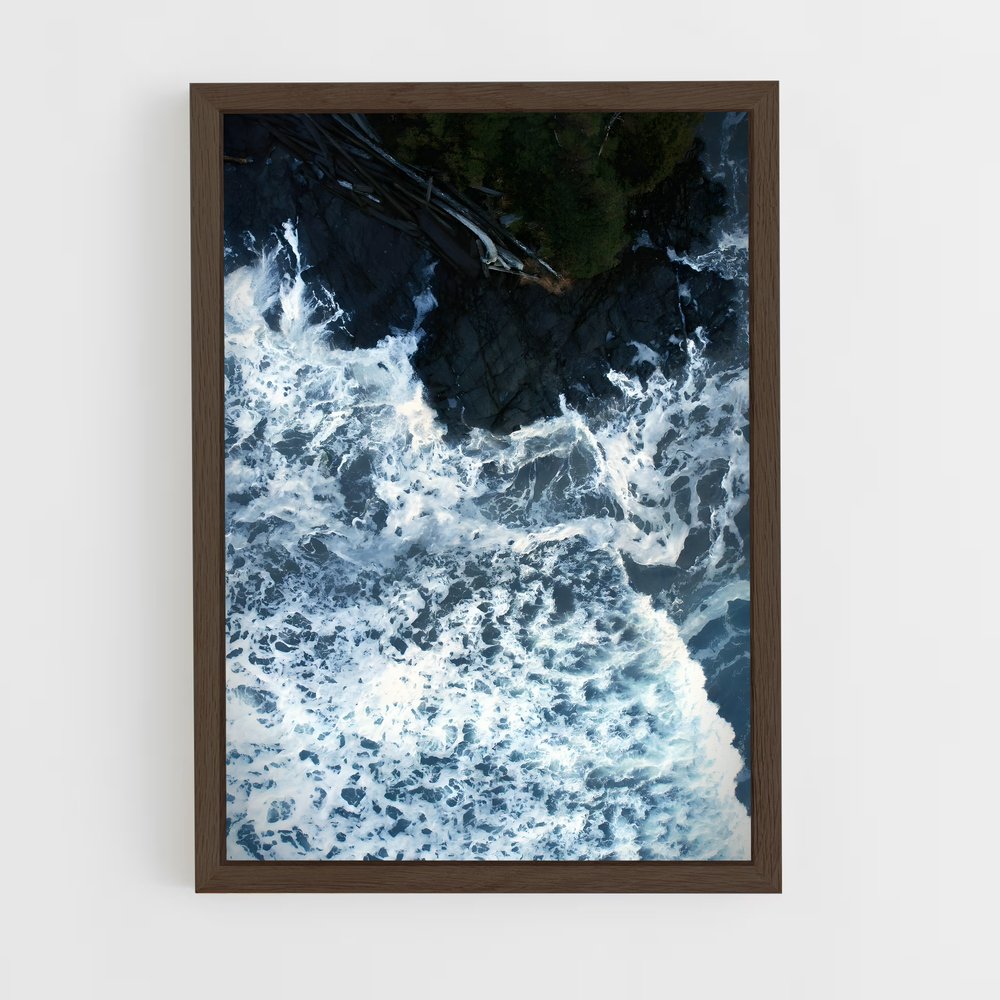 ap-pacific ocean-13 cadre Bois foncé