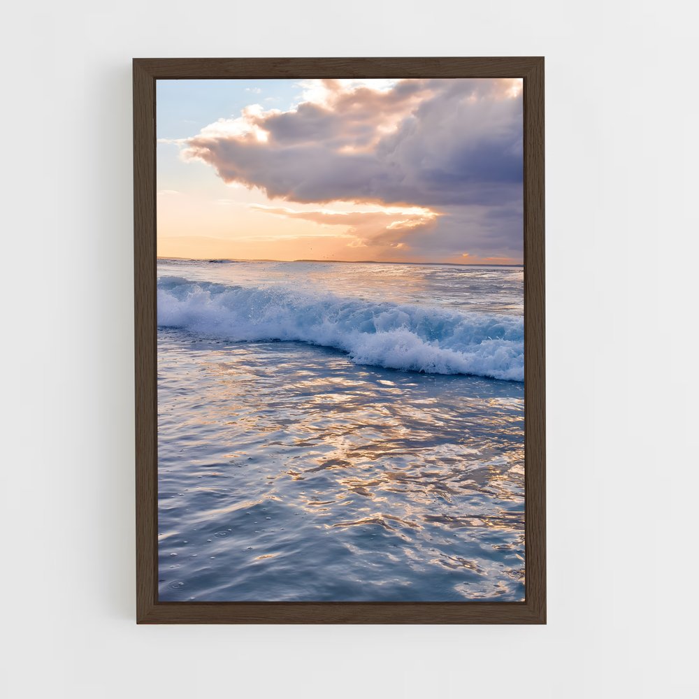 ap-pacific ocean-14 cadre Bois foncé