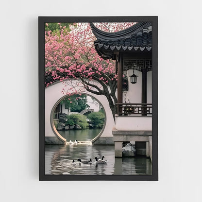 ap-pagoda style architecture-4 cadre Noir