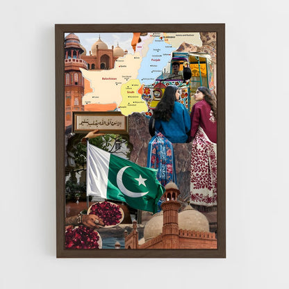 ap-pakistan-6 cadre Bois foncé