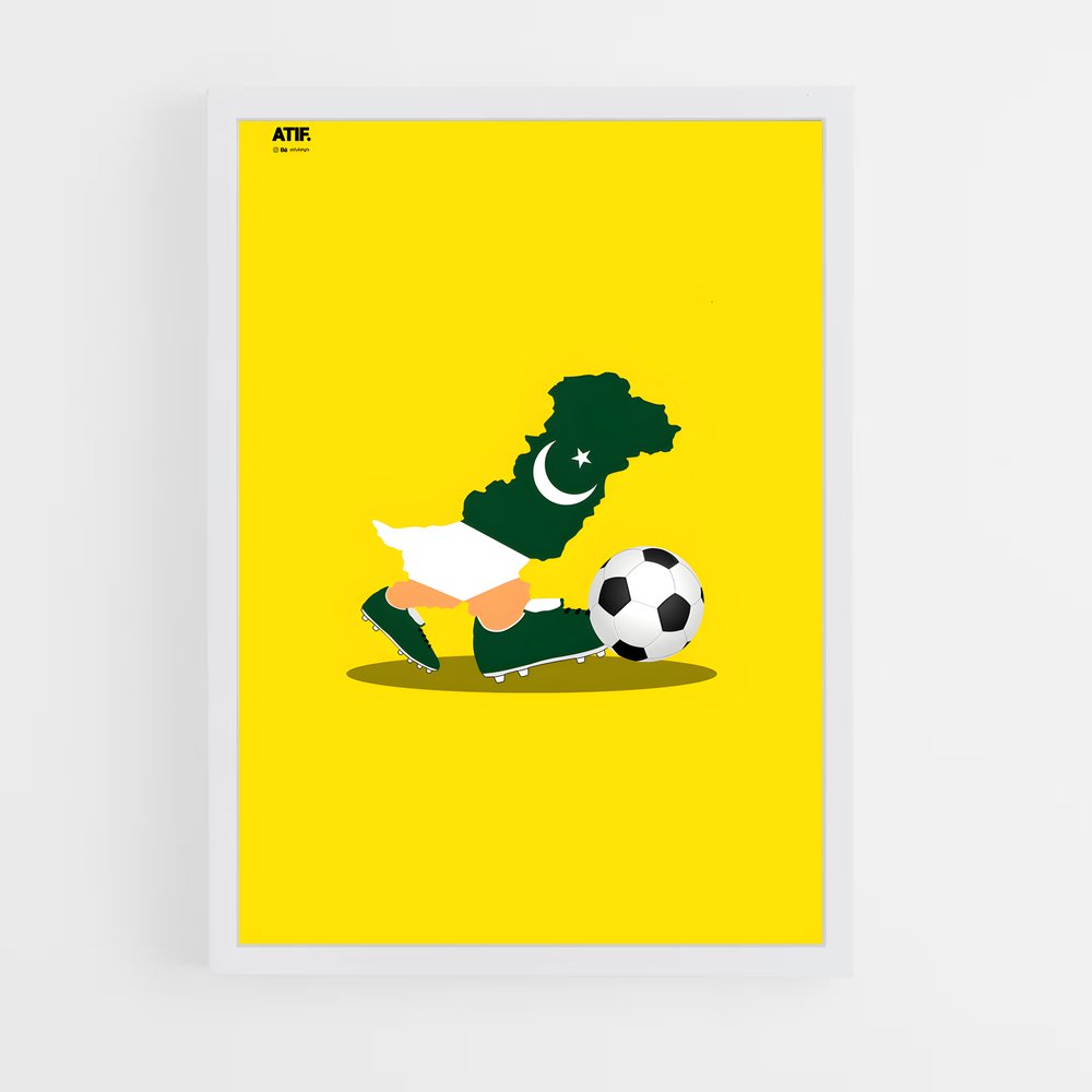 ap-pakistan national football team-4 cadre Blanc