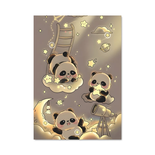 Poster Panda Étoilé