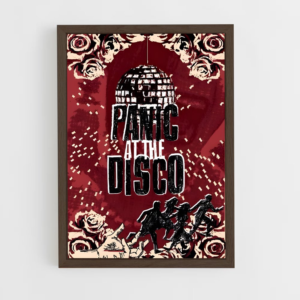ap-panic! at the disco-1 cadre Bois foncé