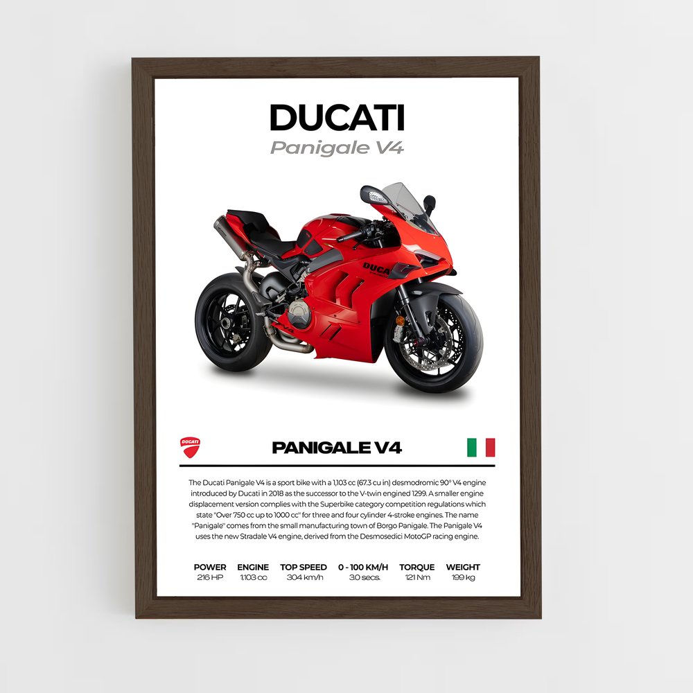 ap-panigale v4r-1 cadre Bois foncé