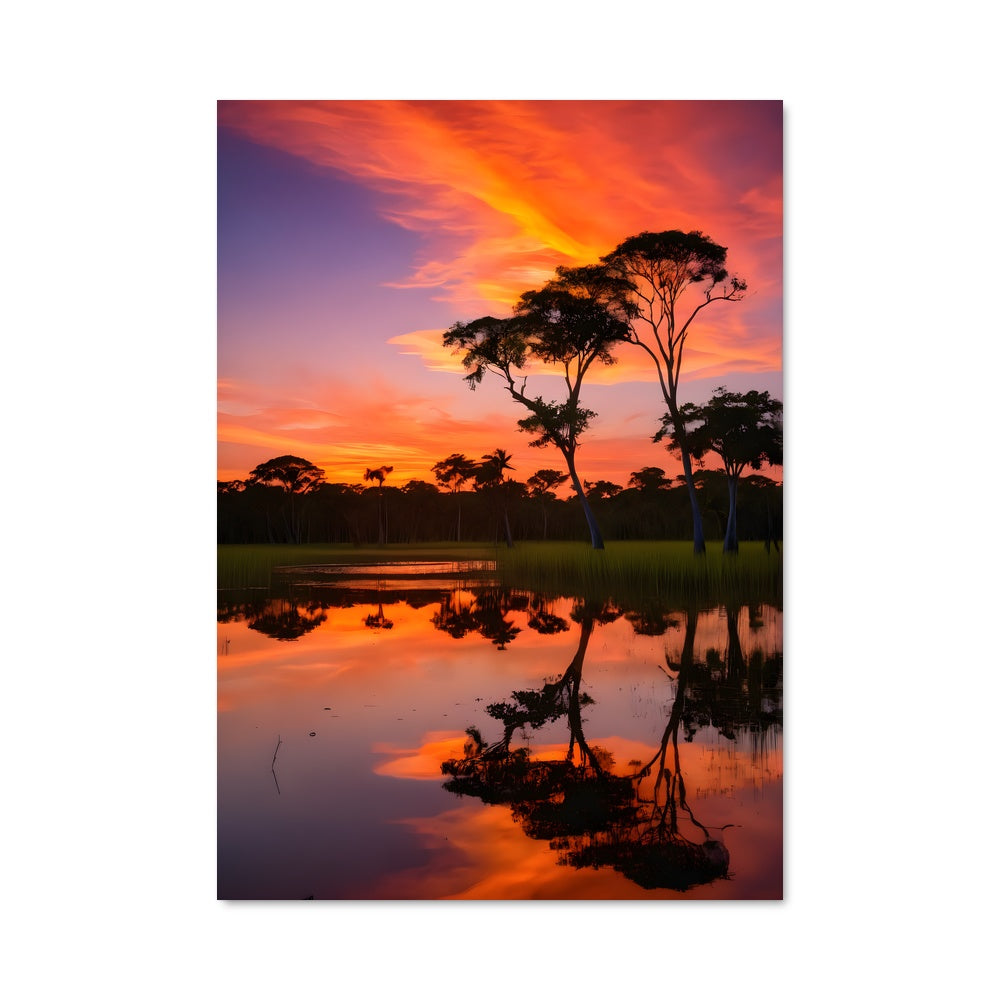 Poster Coucher de Pantanal