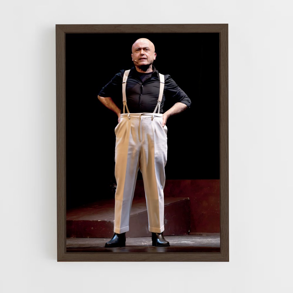 ap-paolo cevoli-3 cadre Bois foncé