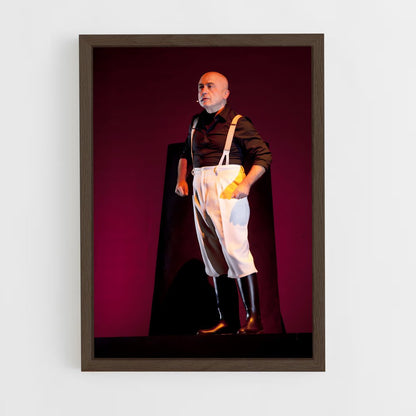 ap-paolo cevoli-5 cadre Bois foncé