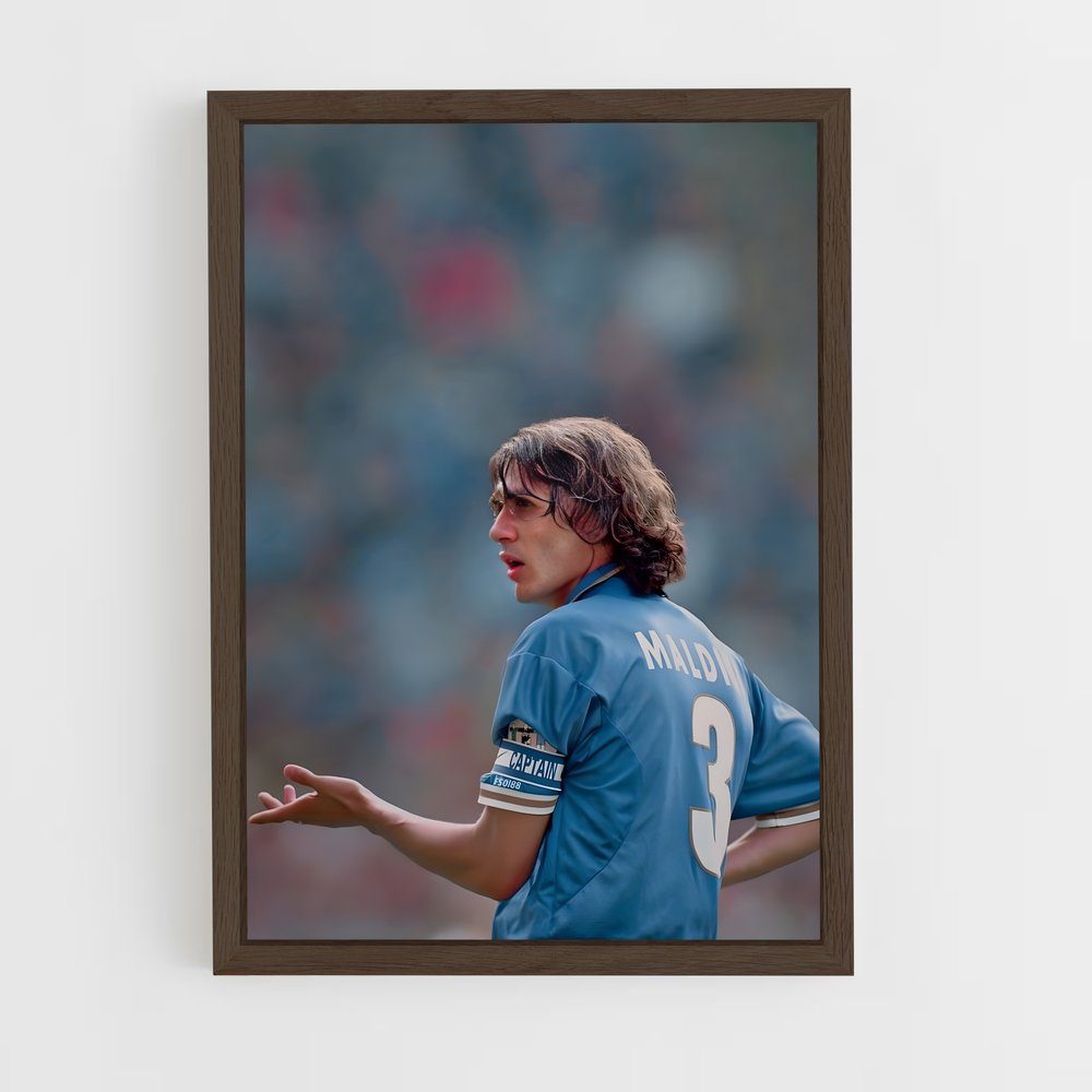 ap-paolo maldini-10 cadre Bois foncé
