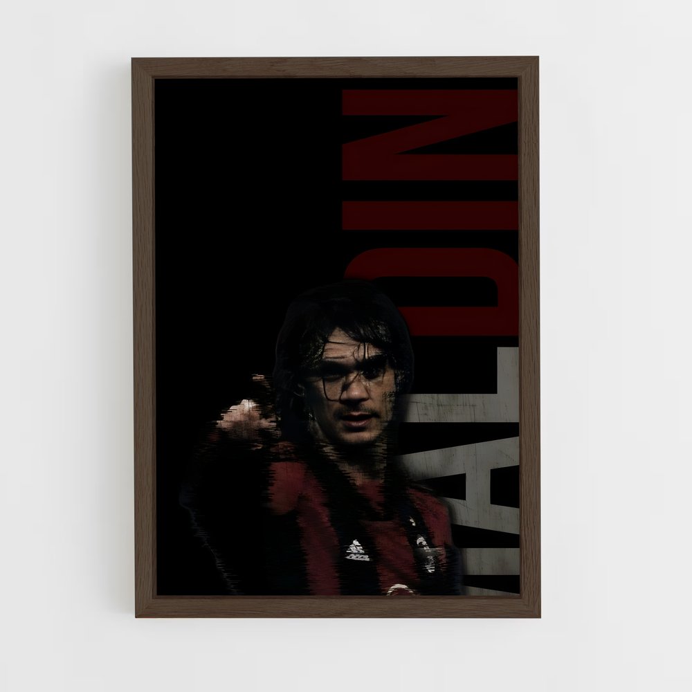 ap-paolo maldini-5 cadre Bois foncé
